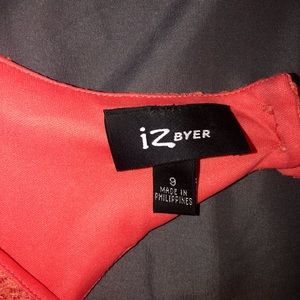 peach pink dress from iz byer